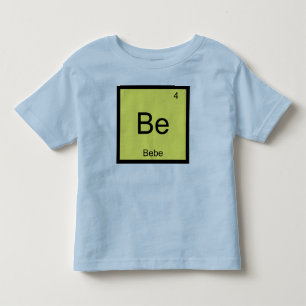 Bebe Name Chemie Element Periodensystem Kleinkind T-shirt