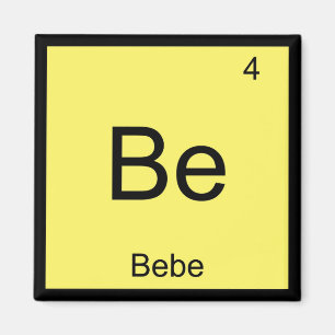 Bebe Name Chemie Element Periodensystem Magnet