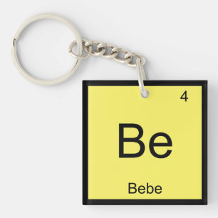 Bebe Name Chemie Element Periodensystem Schlüsselanhänger