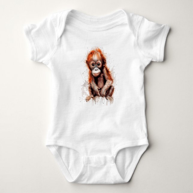 Bebé Orangután Baby Strampler (Vorderseite)