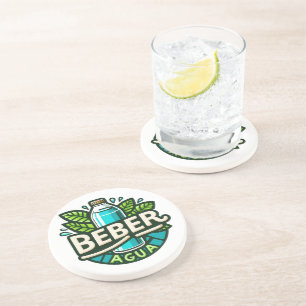 Beber agua getränkeuntersetzer