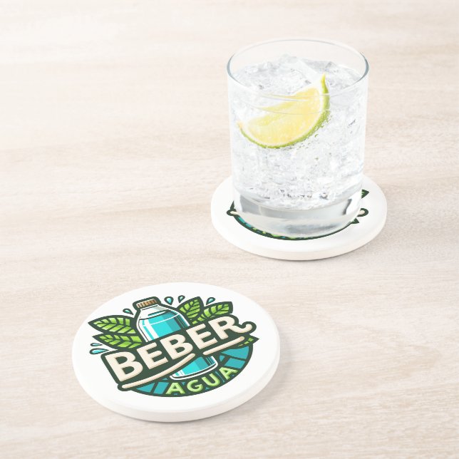 Beber agua getränkeuntersetzer (Seite)