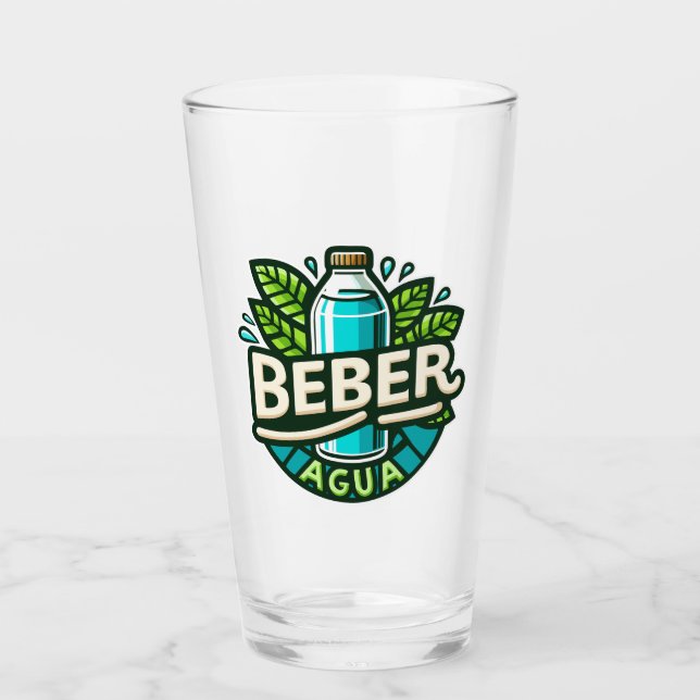 Beber agua glas (Vorderseite)