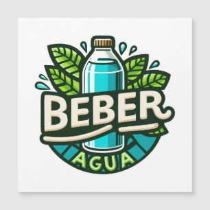 Beber agua magnetkarte