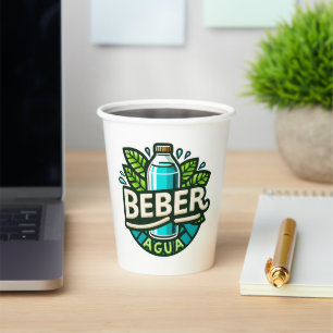 Beber agua pappbecher