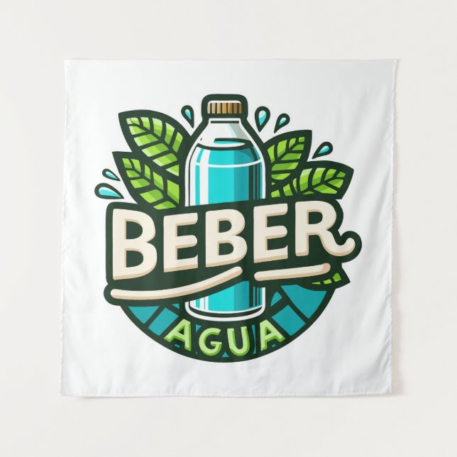 Beber agua wandteppich (Vorderseite)