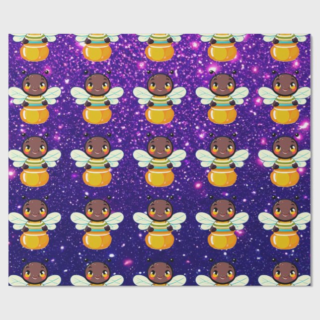 Bebie Niedlich Charming Themed Inspiriert Geschenkpapier (Flach)