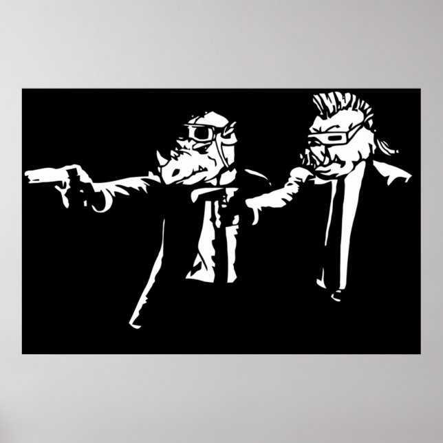 Bebop Rocksteady Thug Life Pficup Poster (Vorne)