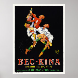 Bec-Kina Vintages Werbeplakat Mich 1921 Poster
