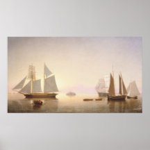 Becalmed - Fitz Henry Lane Fine Art Poster