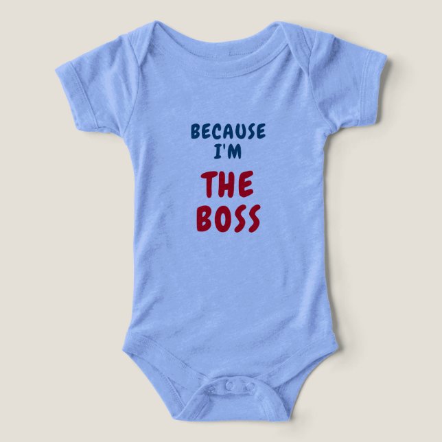 Because I am the BOSS (Design Vorderseite)