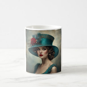 Becca A Lovely Art Deco Lady Kaffeetasse