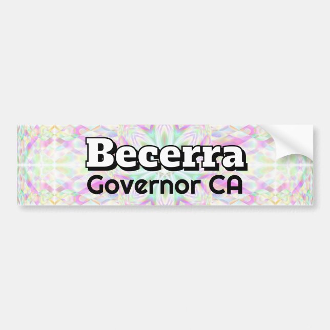 Becerra Gouverneur CA Autoaufkleber (Vorne)