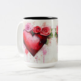 Becher 2 Farben Personalized Valentine Coffee Mug Zweifarbige Tasse