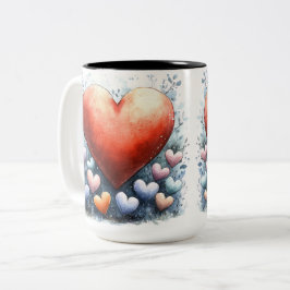 Becher 2 Farben Personalized Valentine Coffee Mug Zweifarbige Tasse