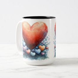 Becher 2 Farben Personalized Valentine Coffee Mug Zweifarbige Tasse