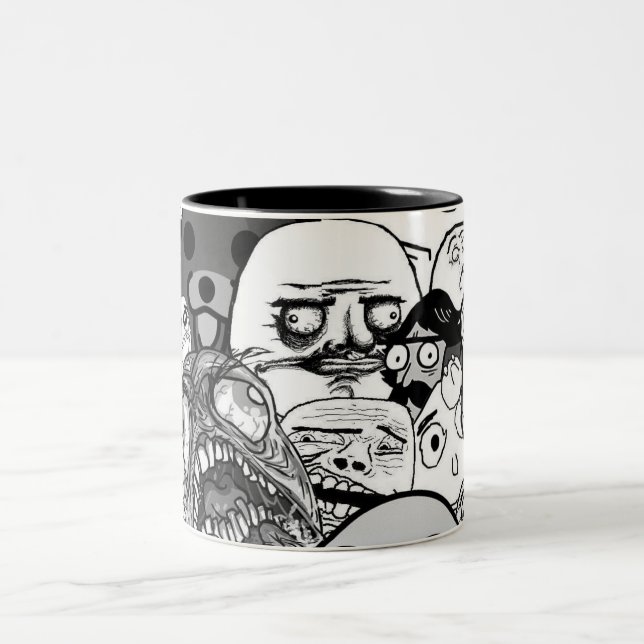 Becher All Memes zweifarbig - Zweifarbige Tasse (Mittel)