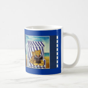 Becher Aquarell-Motiv "Teddys im Strandkorb" Tasse