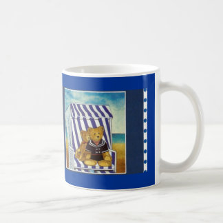 Becher Aquarell-Motiv "Teddys im Strandkorb" Tasse