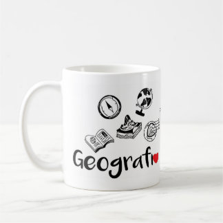 Becher Beruf Geografie 325ml Kaffeetasse