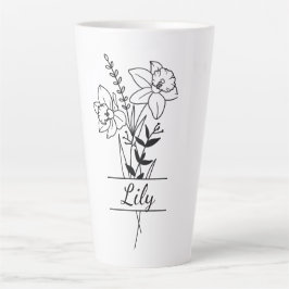 Becher Blumenstrauß Milchtasse