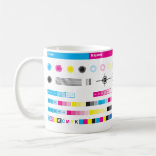 Becher CMYK Color Guides Kaffeetasse