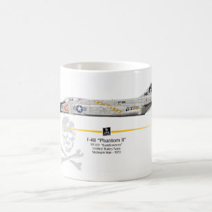Becher der Jagd F-4B Phantom VF-184 „Jolly Rogres Kaffeetasse