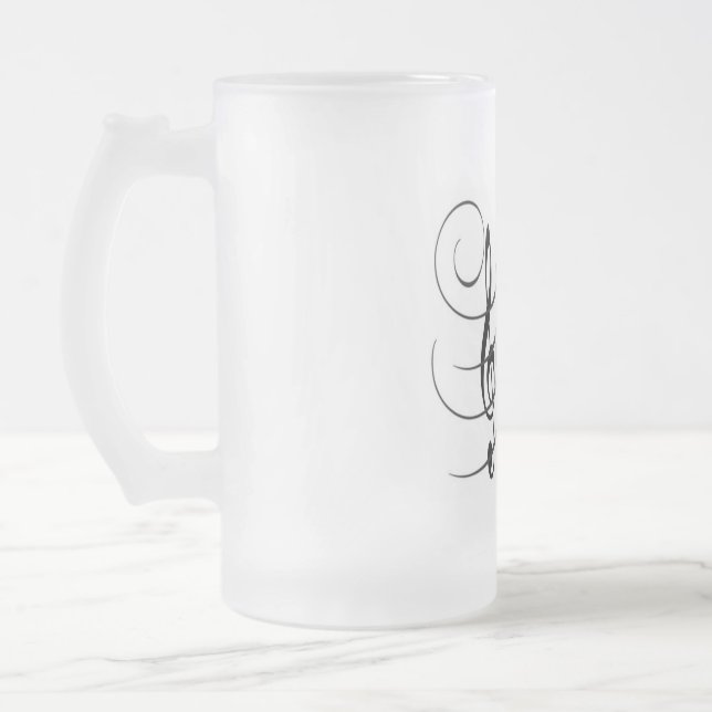 Becher des finsteren Glases 473 ml Design Mattglas Bierglas (Links)
