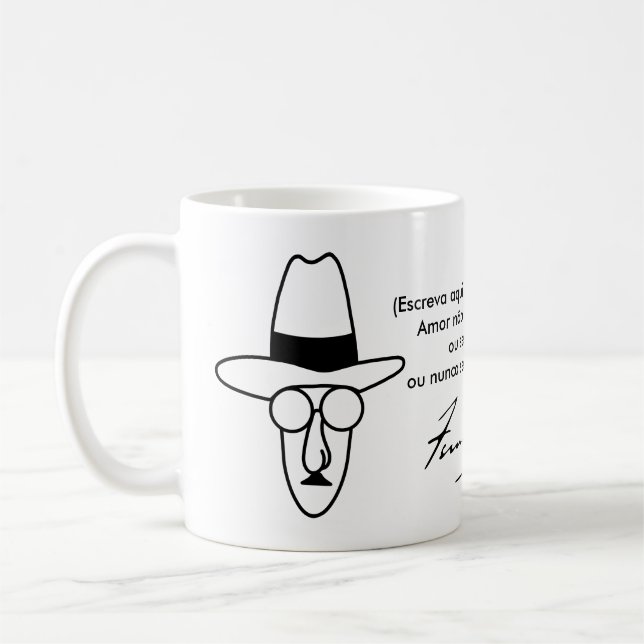 Becher Fernando Pessoa - personalizável Kaffeetasse (Links)
