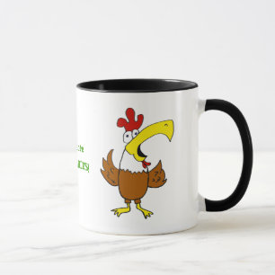 Becher-flippiges Huhn Tasse