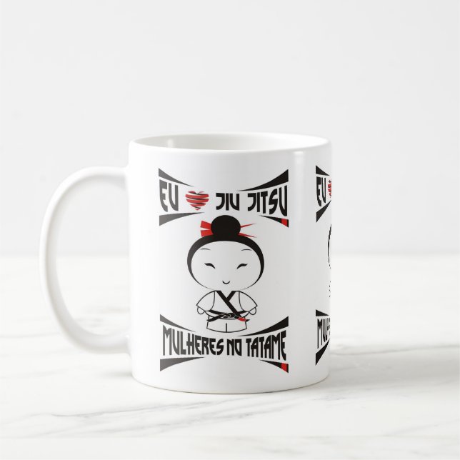 Becher Frauen im Tatame -, liebe Ich Jiu Jitsu Tasse (Links)