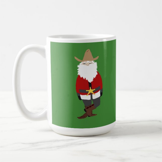 Becher-grüner Cowboy Sankt! Tasse (Links)