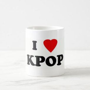 becher i love kpop tasse