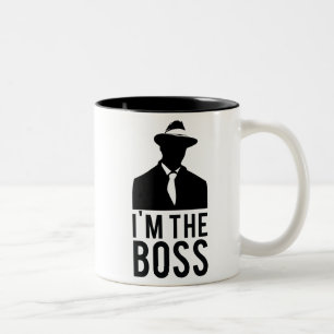 Becher I'm the Boss Zweifarbige Tasse