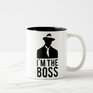 Becher I'm the Boss Zweifarbige Tasse