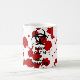 Becher Keep Calm And Kill Zombies Tasse