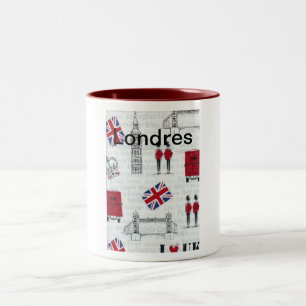 Becher Londres Zweifarbige Tasse