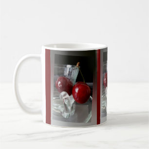 Becher mit Kirschen Kaffeetasse