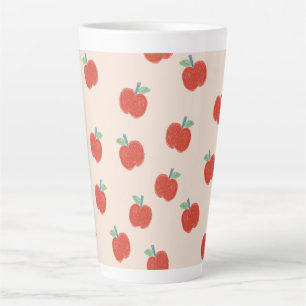 Becher mit kleinen roten Äpfeln Milchtasse