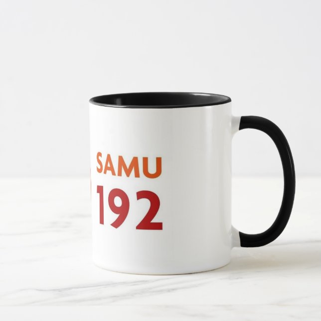 Becher mit Logomarca SAMU 192 Tasse (Rechts)