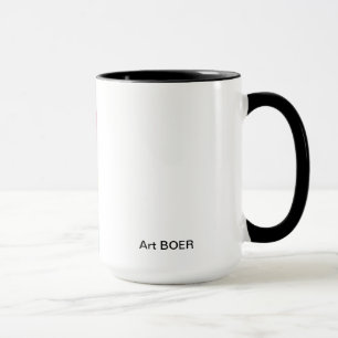 Becher mit Malerei/Detail „Hierzulande " Tasse