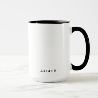 Becher mit Malerei/Detail „Hierzulande " Tasse