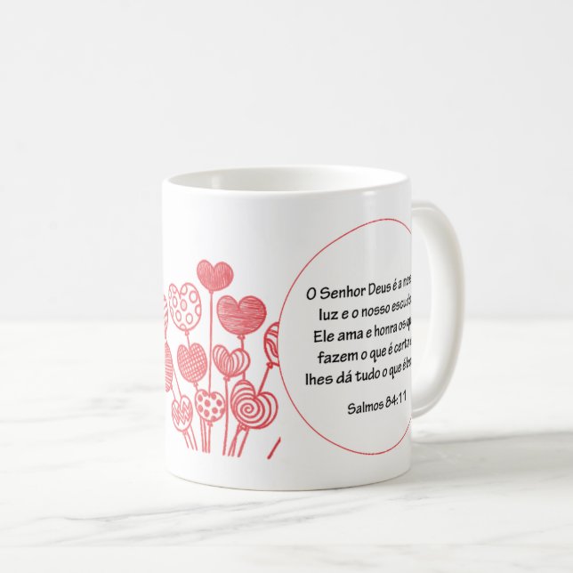 Becher mit Vers Tasse (VorderseiteRechts)