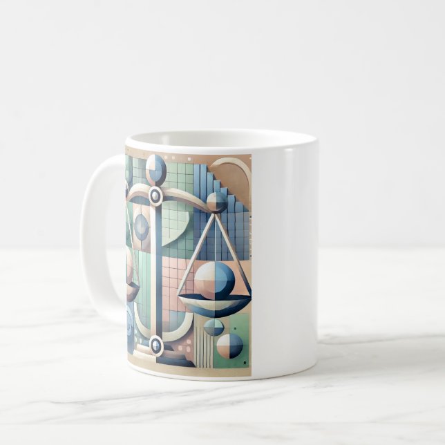 Becher, mug, Zeichen des Zodiac "Waage" Kaffeetasse (Vorderseite Links)