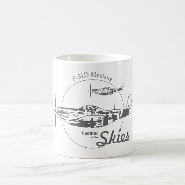 Becher P-51D Mustang USAF WWII Kaffeetasse (Mittel)
