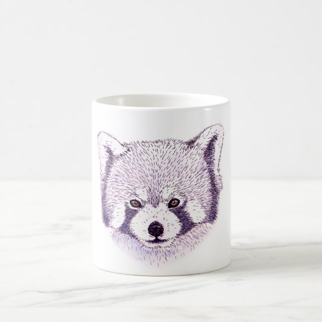 Becher rostroter Panda Tasse (Mittel)