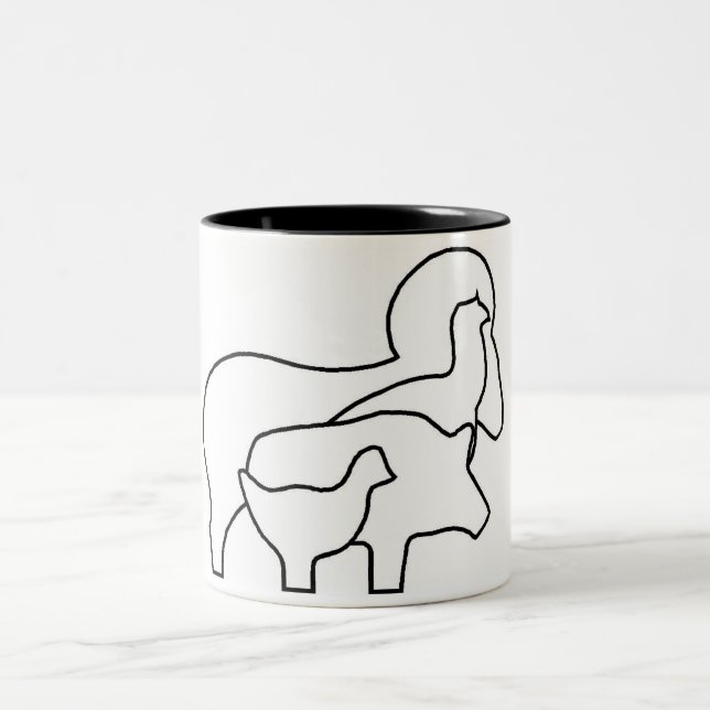 Becher Silhouetten Zweifarbige Tasse (Mittel)
