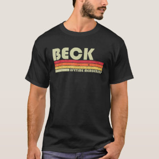 BECK Nachname Funny Retro Vintager 80er 90er Gebur T-Shirt