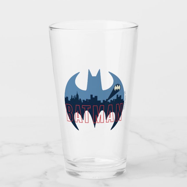 Becken-Logo mit Gotham- und Bat-Signal Glas (Vorderseite)