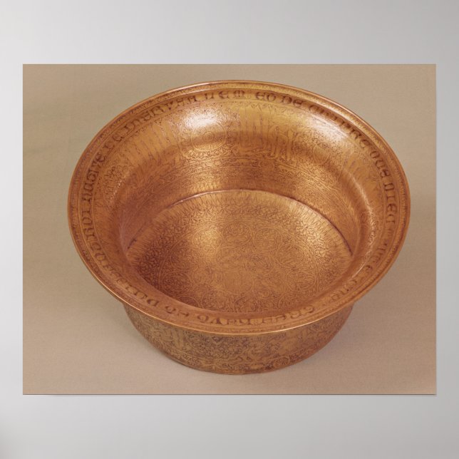 Becken mit geometrischen Mustern Poster (Vorne)